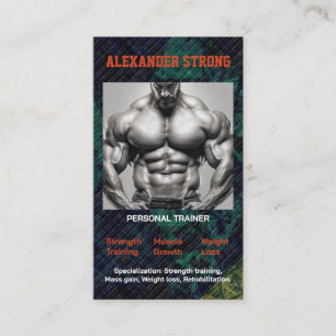 Visitekaartje fitness trainer bodybuilding sportsc