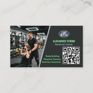 Visitekaartje fitness trainer bodybuilding sportsc