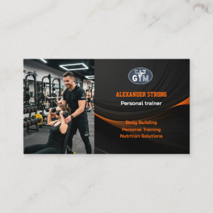 Visitekaartje fitness trainer bodybuilding sportsc