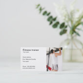 Visitekaartje fitnesstrainer (Staand voorkant)