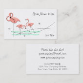 Visitekaartje Flamingo Ocean Trio (Voorkant / Achterkant)