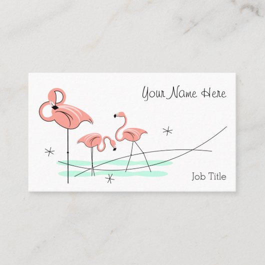 Visitekaartje Flamingo Ocean Trio (Voorkant)