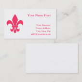 Visitekaartje Fleur de Lis (Voorkant / Achterkant)