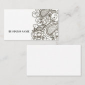 Visitekaartje floraal (Voorkant / Achterkant)