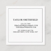  Visitekaartje Floral Fine Line (Achterkant)