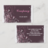 Visitekaartje Floral Grunge (Voorkant / Achterkant)