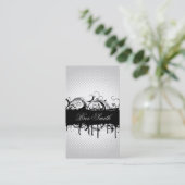 Visitekaartje Floral Grunge (Staand voorkant)