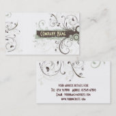 Visitekaartje Floral Grunge (Voorkant / Achterkant)