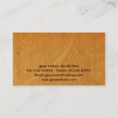 Visitekaartje Floral Grunge (Achterkant)