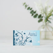 Visitekaartje Floral Grunge (Staand voorkant)