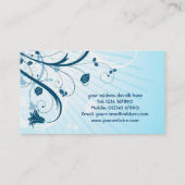 Visitekaartje Floral Grunge (Achterkant)