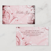 Visitekaartje Floral Grunge (Voorkant / Achterkant)