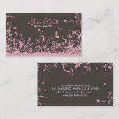 Visitekaartje Floral Grunge (Voorkant / Achterkant)