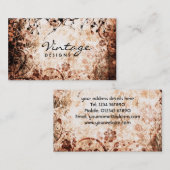 Visitekaartje Floral Grunge (Voorkant / Achterkant)