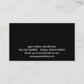 Visitekaartje Floral Grunge (Achterkant)