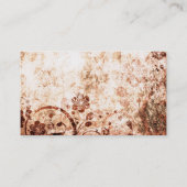 Visitekaartje Floral Grunge (Achterkant)