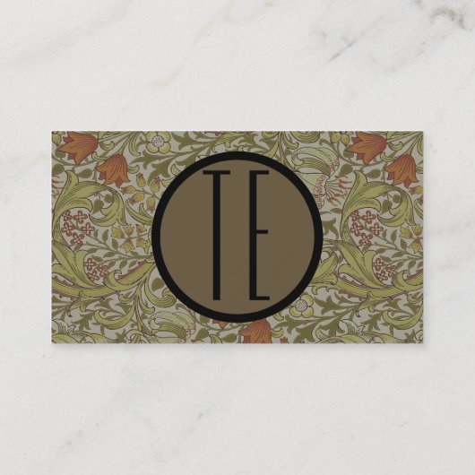 Visitekaartje  Floral Soft Custom Sjabloon (Achterkant)