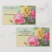 visitekaartje- Floral Visitekaartje (Voorkant / Achterkant)