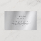 visitekaartje florale fluitleraar (Achterkant)