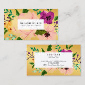 visitekaartje - Florally Gold (Voorkant / Achterkant)