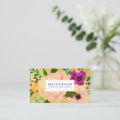 visitekaartje - Florally Gold (Staand voorkant)