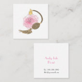 Visitekaartje Florist Dusty Pink Rose Perfume (Voorkant / Achterkant)