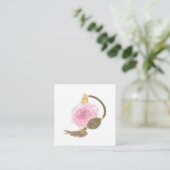 Visitekaartje Florist Dusty Pink Rose Perfume (Staand voorkant)