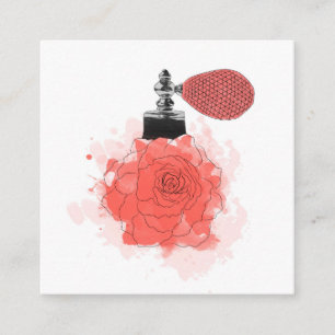 Visitekaartje Florist Red Rose Perfume
