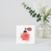 Visitekaartje Florist Red Rose Perfume (Staand voorkant)