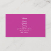 Visitekaartje Florist Shop (Achterkant)