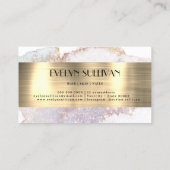 Visitekaartje folie waterverf (Achterkant)