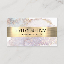 Visitekaartje folie waterverf