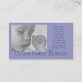 Visitekaartje Formele luierkoeken (Achterkant)