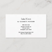 Visitekaartje foto achtergrond voor schoonheidssal (Achterkant)