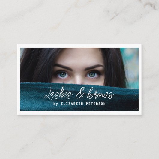 Visitekaartje foto achtergrond voor schoonheidssal (Voorkant)