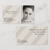 visitekaartje FOTO-sjabloon - Schone professionele (Voorkant / Achterkant)