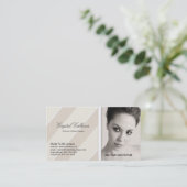 visitekaartje FOTO-sjabloon - Schone professionele (Staand voorkant)