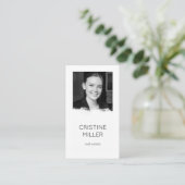 visitekaartje foto witte penseelfoto (Staand voorkant)