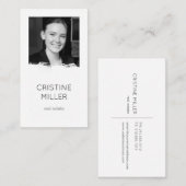 visitekaartje foto witte penseelfoto (Voorkant / Achterkant)