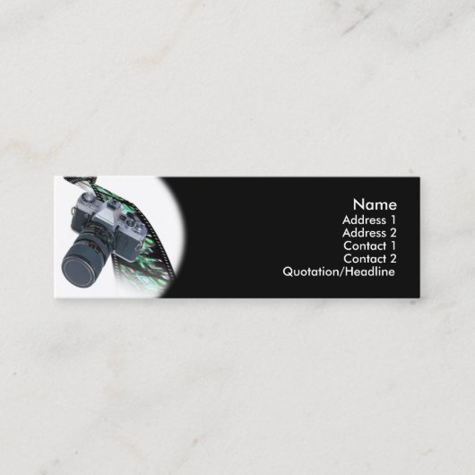 Visitekaartje fotograaf (Voorkant)