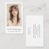 Visitekaartje fotograaf (Voorkant / Achterkant)