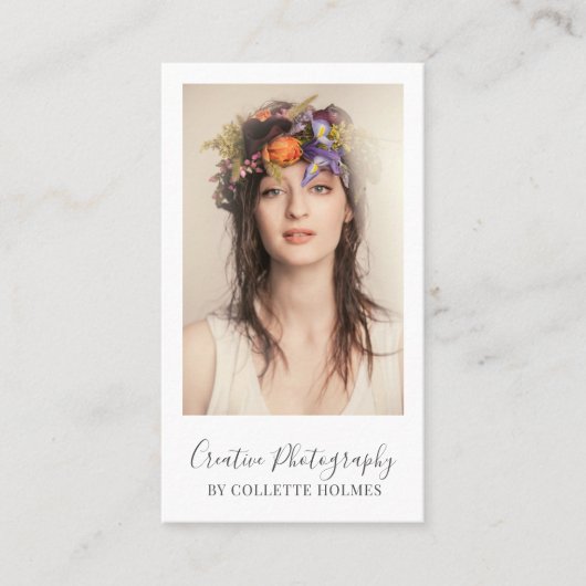 Visitekaartje fotograaf (Voorkant)