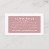 Visitekaartje fotograaf (Achterkant)