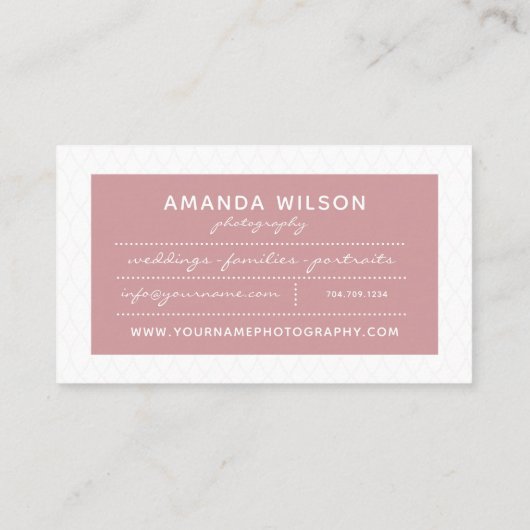 Visitekaartje fotograaf (Achterkant)