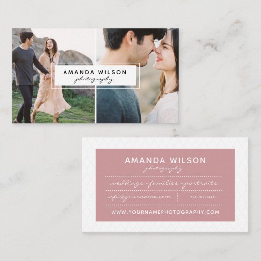 Visitekaartje fotograaf (Voorkant / Achterkant)