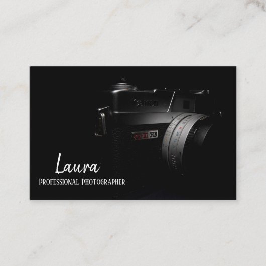 Visitekaartje fotograaf (Voorkant)