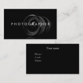 Visitekaartje fotograaf (Voorkant / Achterkant)