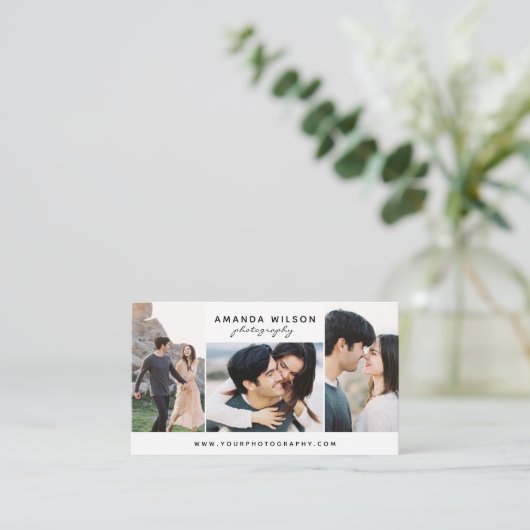 Visitekaartje fotograaf (Staand voorkant)