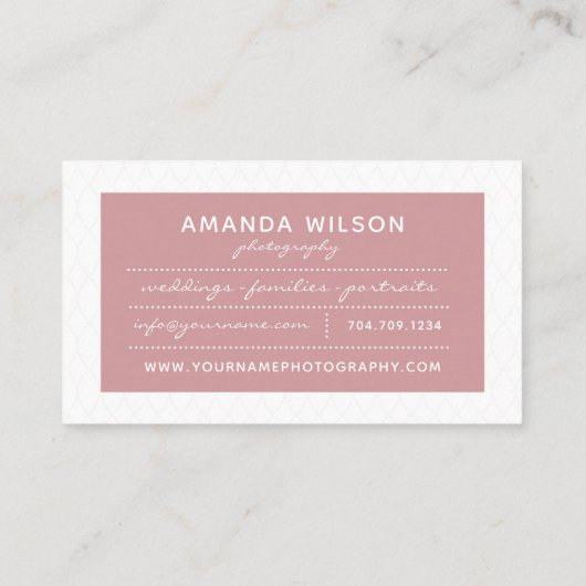 Visitekaartje fotograaf (Achterkant)