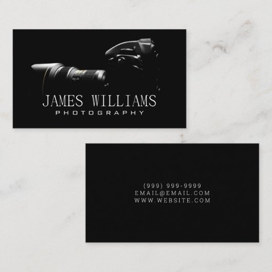 Visitekaartje fotograaf (Voorkant / Achterkant)